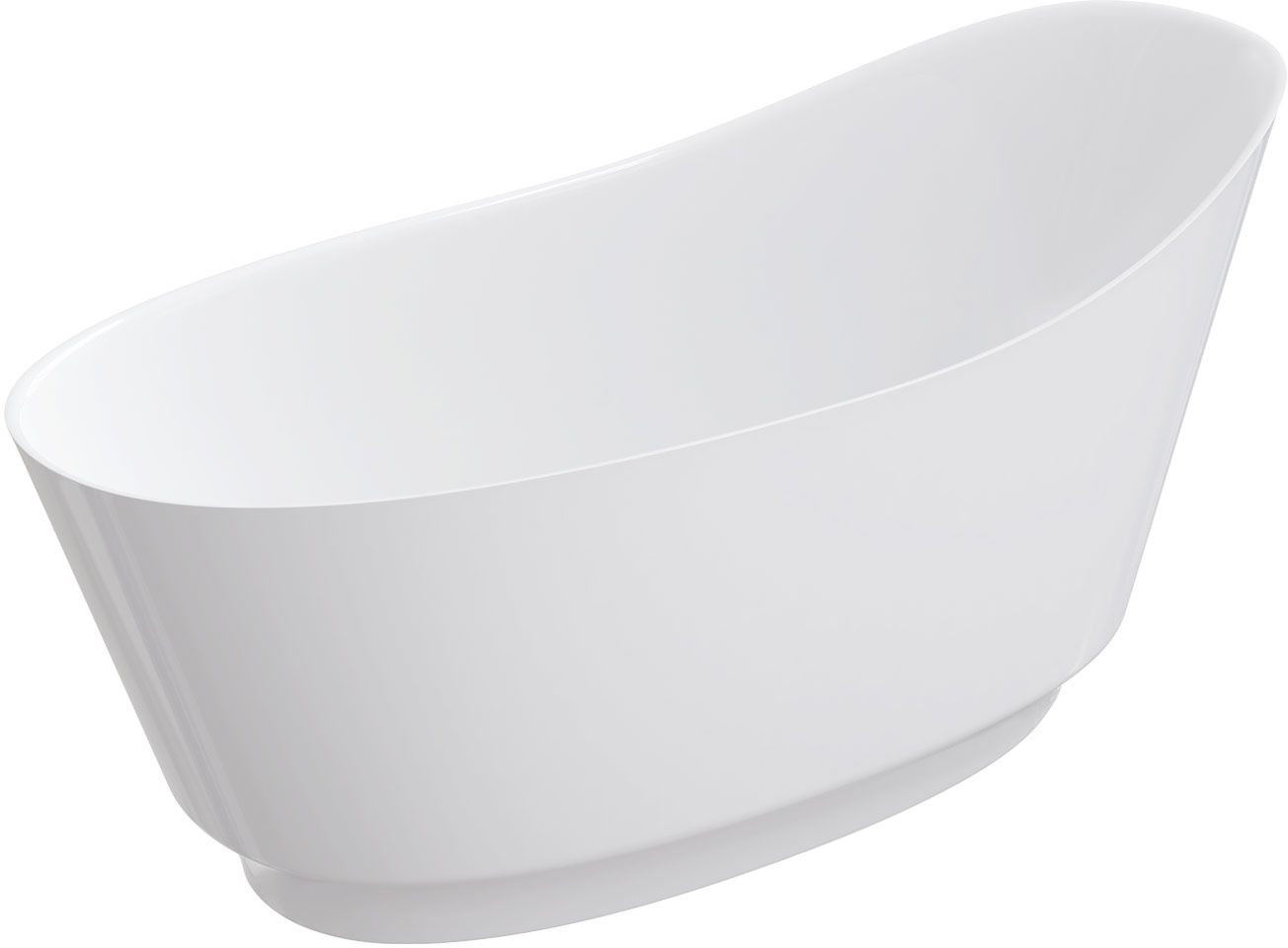 Omnires Neo M+ térben álló kád 158x72 cm ovális fehér NEO158SWWBP