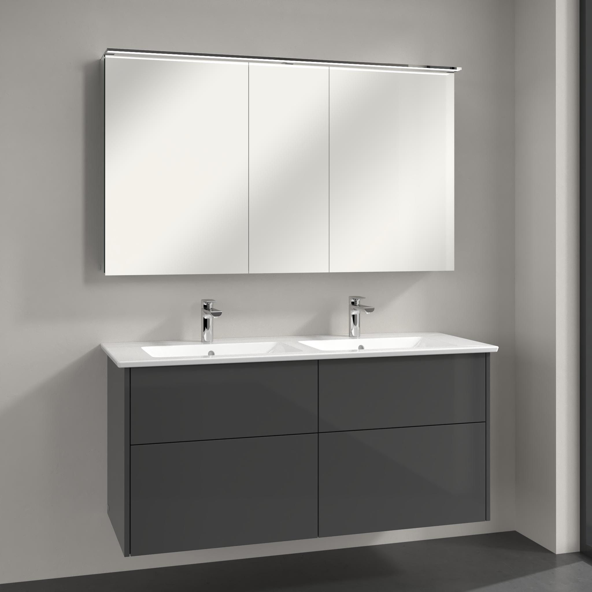 Villeroy & Boch Finero mosdó szekrénnyel 130 cm szürke S00405FPR1