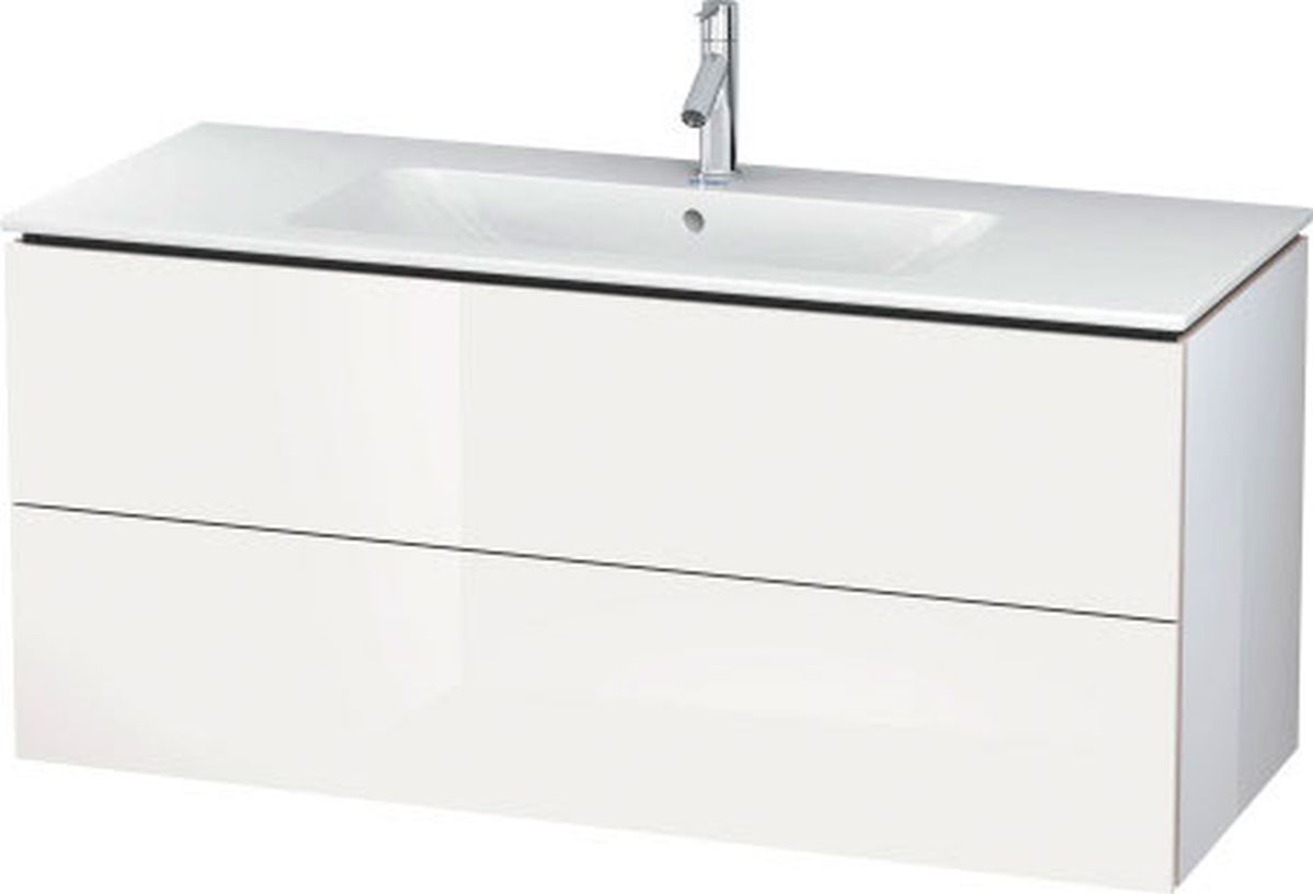 Duravit L-Cube szekrény 122x48.1x55 cm Függesztett, mosdó alatti fehér LC624308585