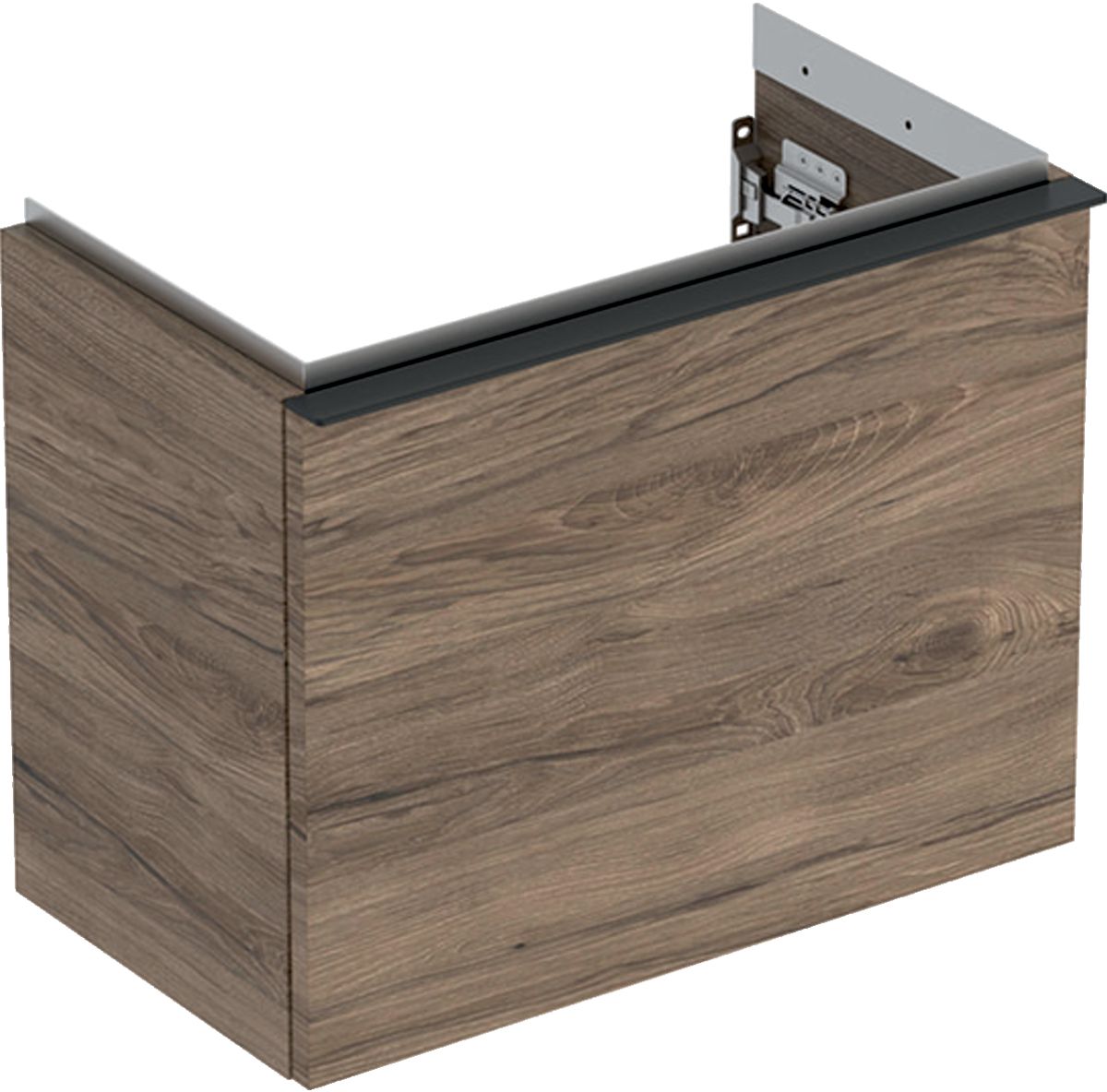 Geberit iCon szekrény 52x30.7x41.5 cm mosdókagyló alá akasztható dió-láva 502.302.JR.1