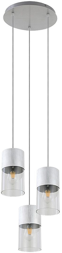 Rabalux Zelkova függőlámpa 3x40 W átlátszó-alumínium 3155