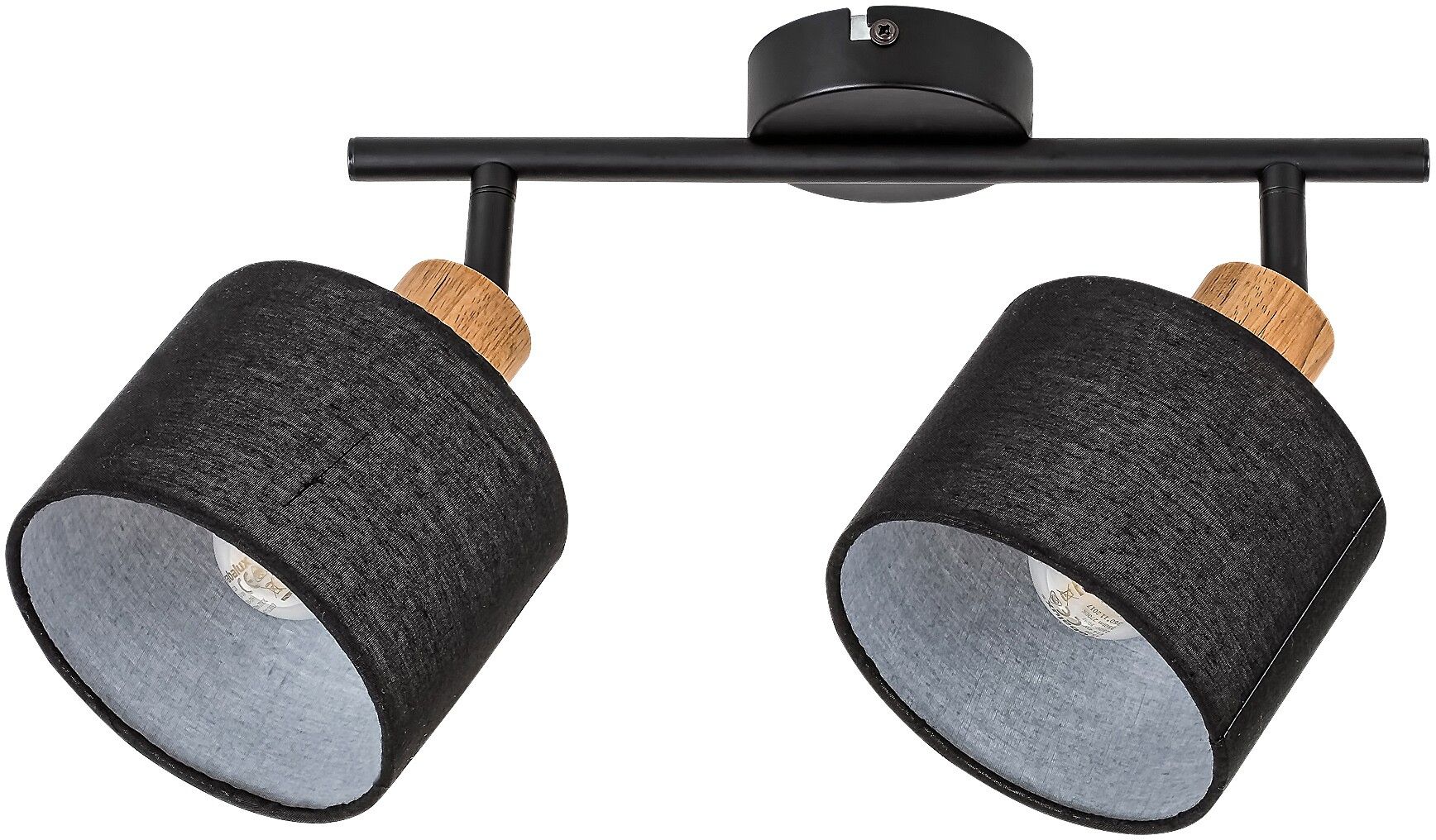 Rabalux Miguel mennyezeti lámpa 2x40 W fekete-fa 3245
