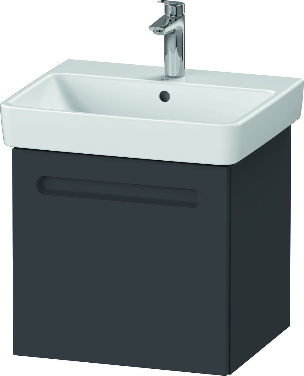 Duravit No. 1 szekrény 49x42.6x47.8 cm Függesztett, mosdó alatti grafit N14380049490000