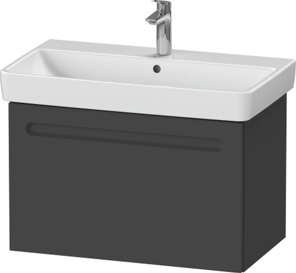 Duravit No. 1 szekrény 74x42.6x47.8 cm mosdókagyló alá akasztható grafit N14383049490000