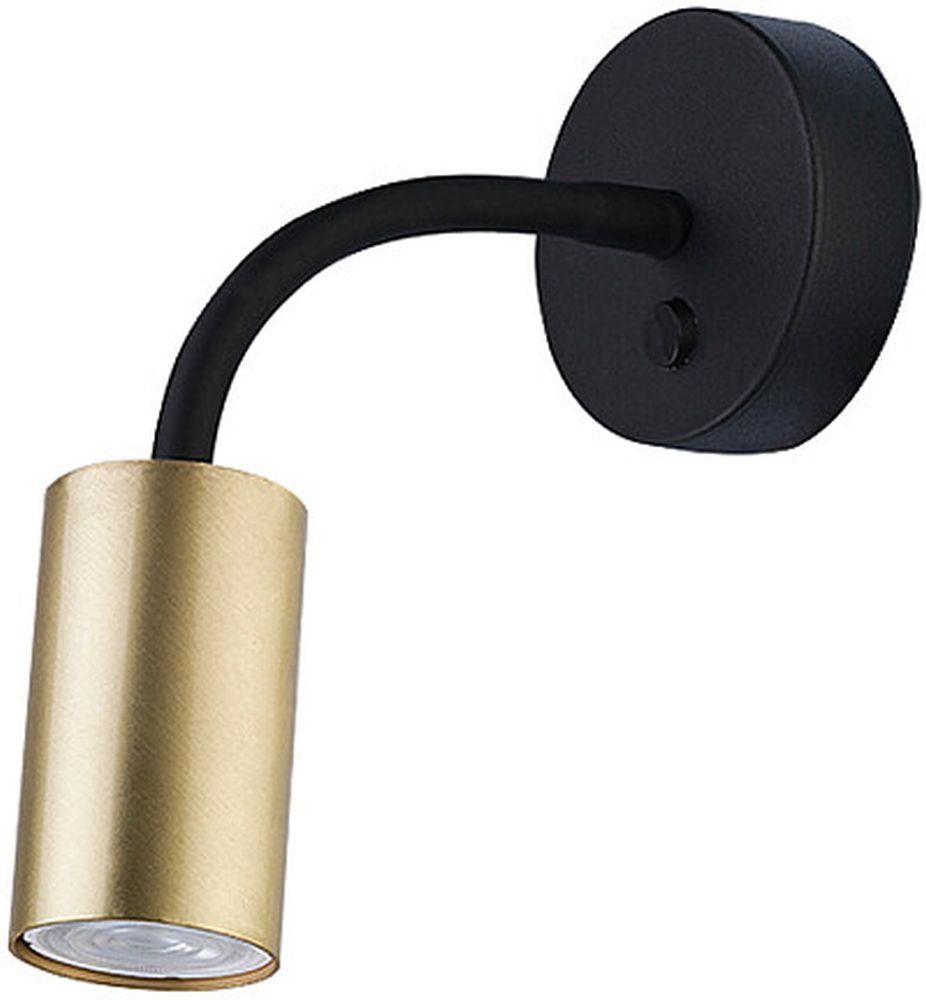 Nowodvorski Lighting Eye Flex oldalfali lámpa 1x10 W fekete-sárgaréz 9067