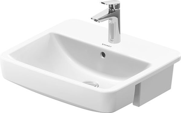 Duravit No. 1 mosdótál 55x46 cm félkör alakú fehér 03765500002