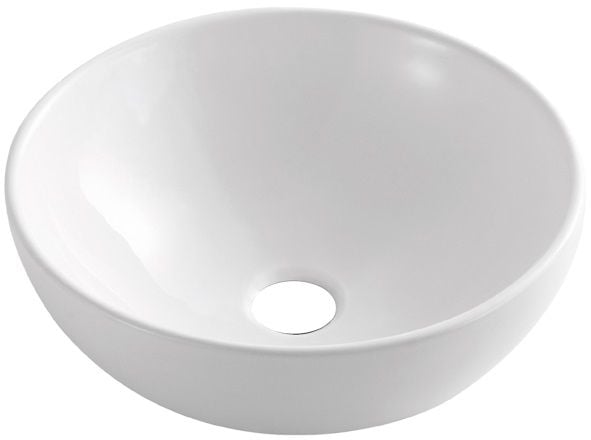 Invena Tinos mosdótál 39.5x39.5 cm kerek mosdótálak fehér CE-43-011