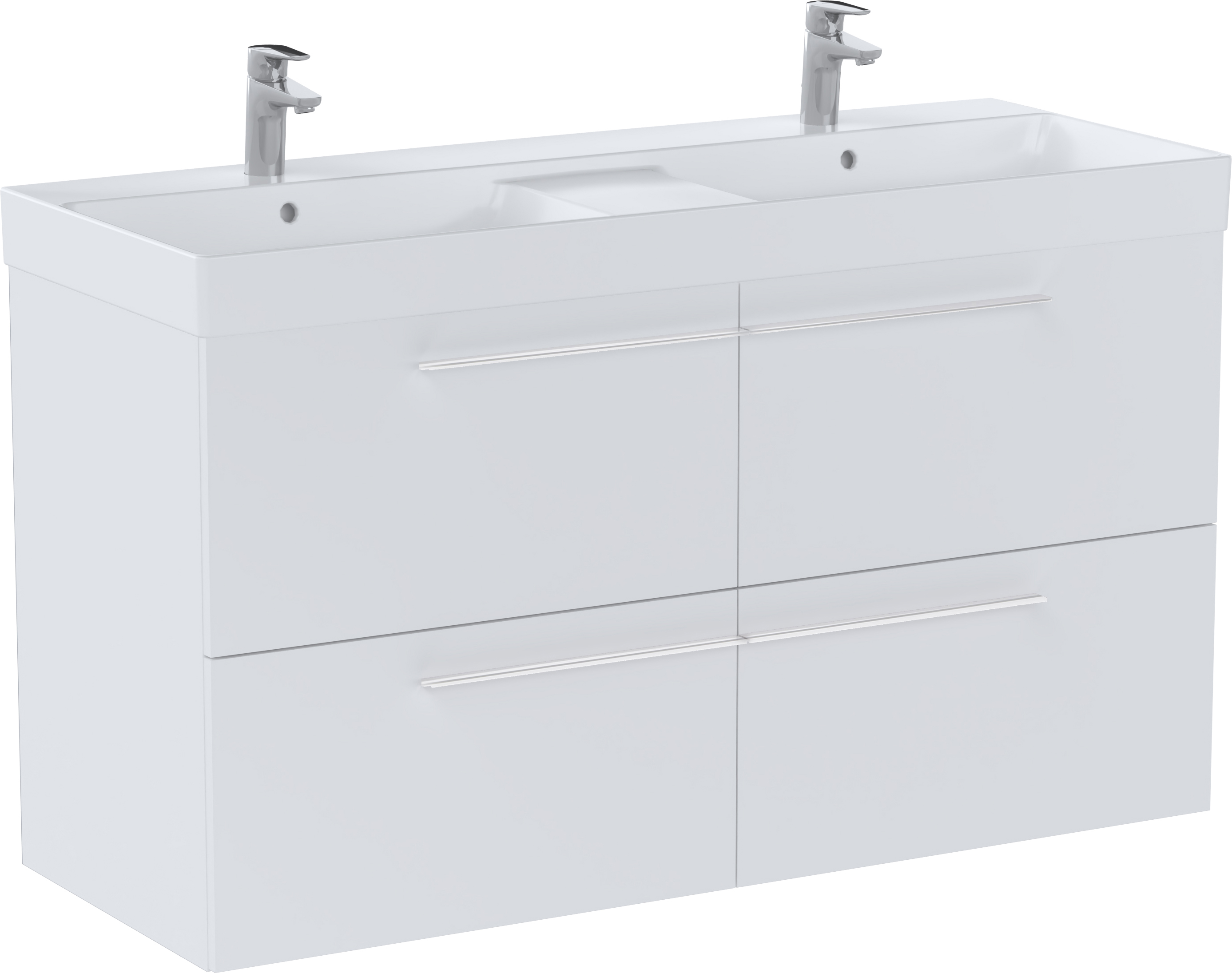 Roca Ella mosdó szekrénnyel 120 cm fehér A851915529