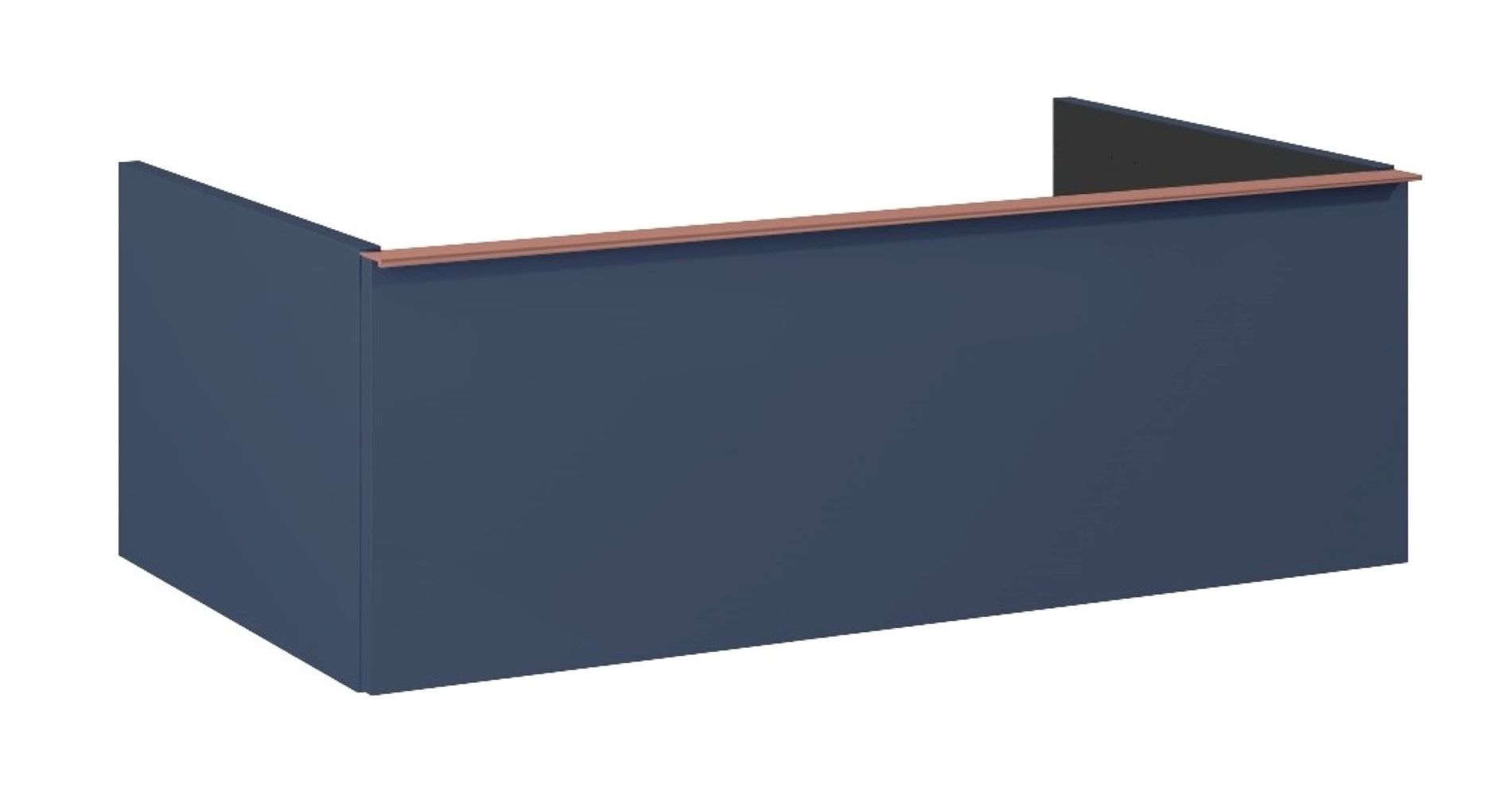 Elita Look szekrény 80x44.9x28.1 cm mosdókagyló alá akasztható kék RE080803027030