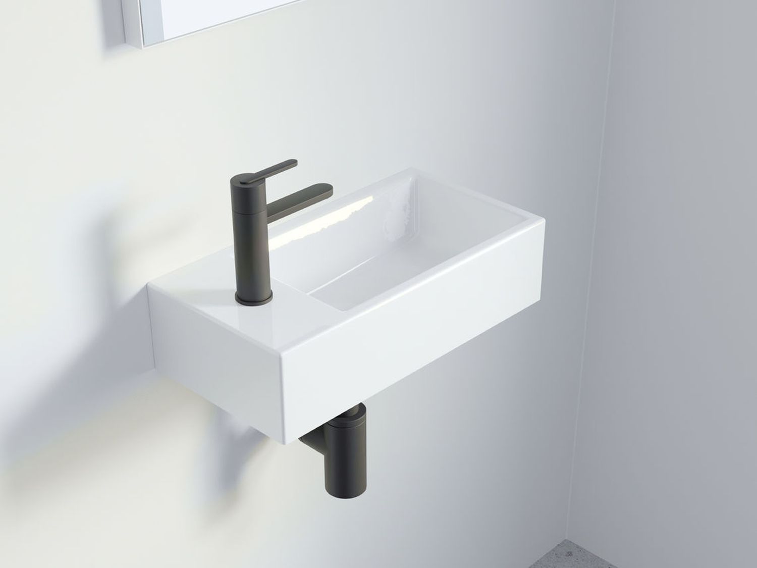 Riho Livit Tiny Wash mosdótál 41x20 cm négyszögletes klasszikus-beépíthető fehér W012002005