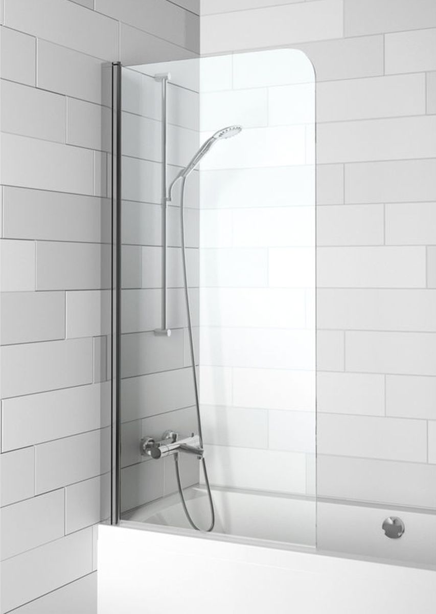 Riho Novik zuhanyparaván 75 cm egyrészes króm fényes/átlátszó üveg G003043120