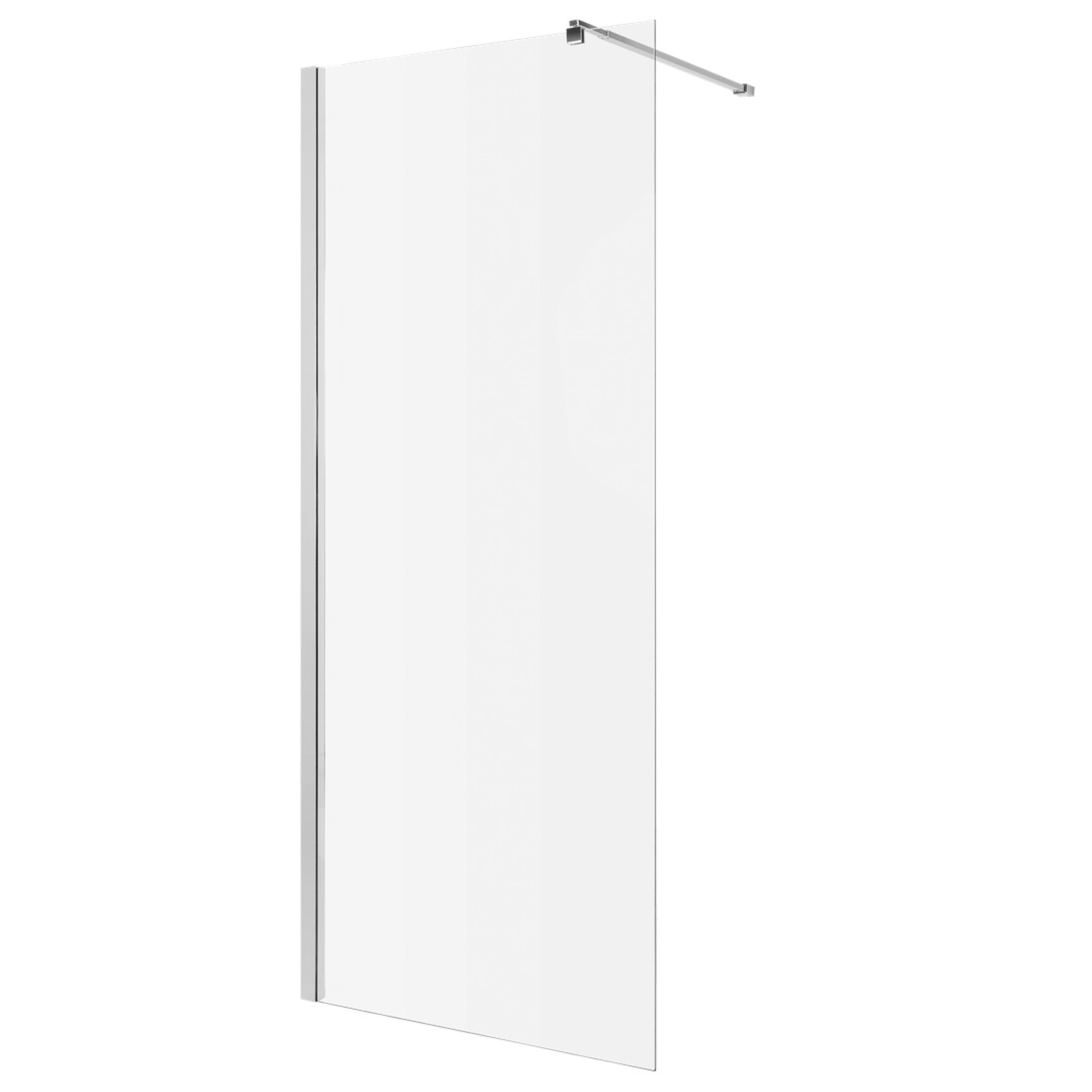 Invena zuhanykabin fal walk-in 120 cm króm fényes/átlátszó üveg AK-32-126