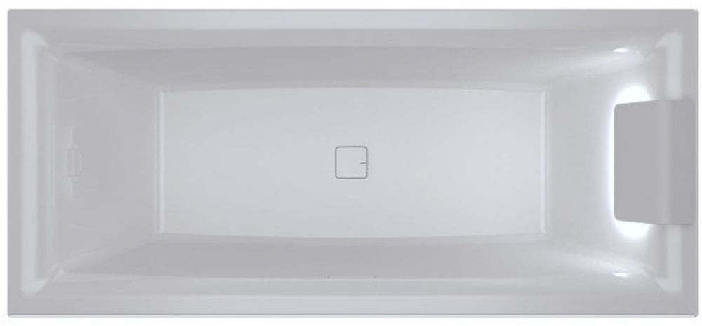Riho Still Square LED egyenes kád 180x80 cm fehér B099003005
