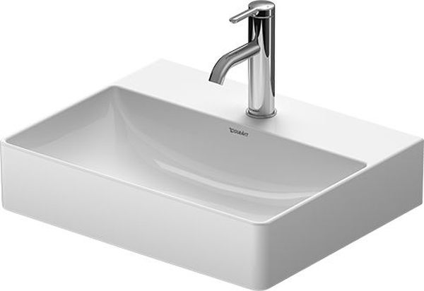 Duravit DuraSquare mosdótál 50x40 cm négyszögletes klasszikus-beépíthető fehér 2356500071