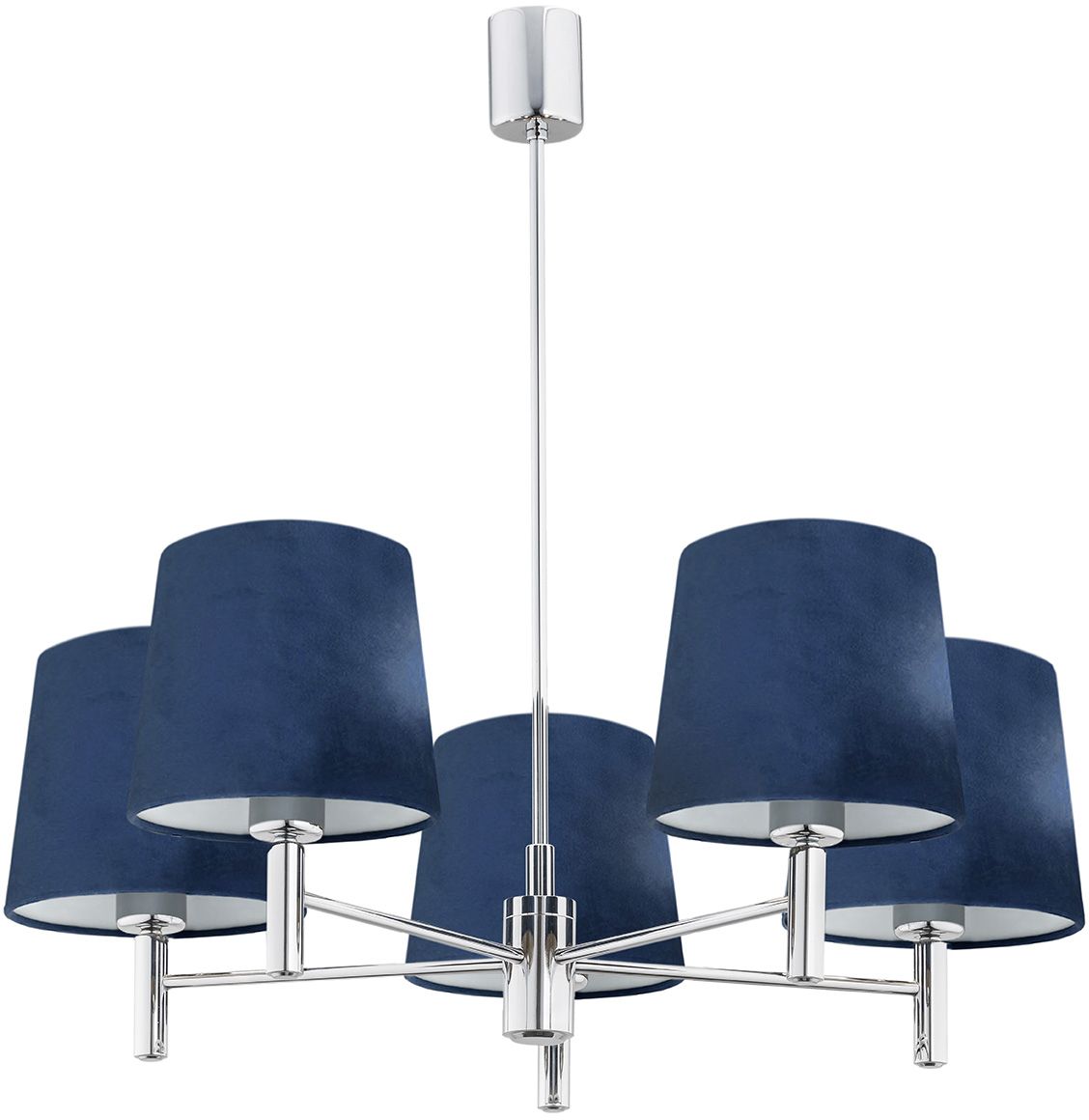 Argon Bolzano függőlámpa 5x15 W króm-sötétkék 2074