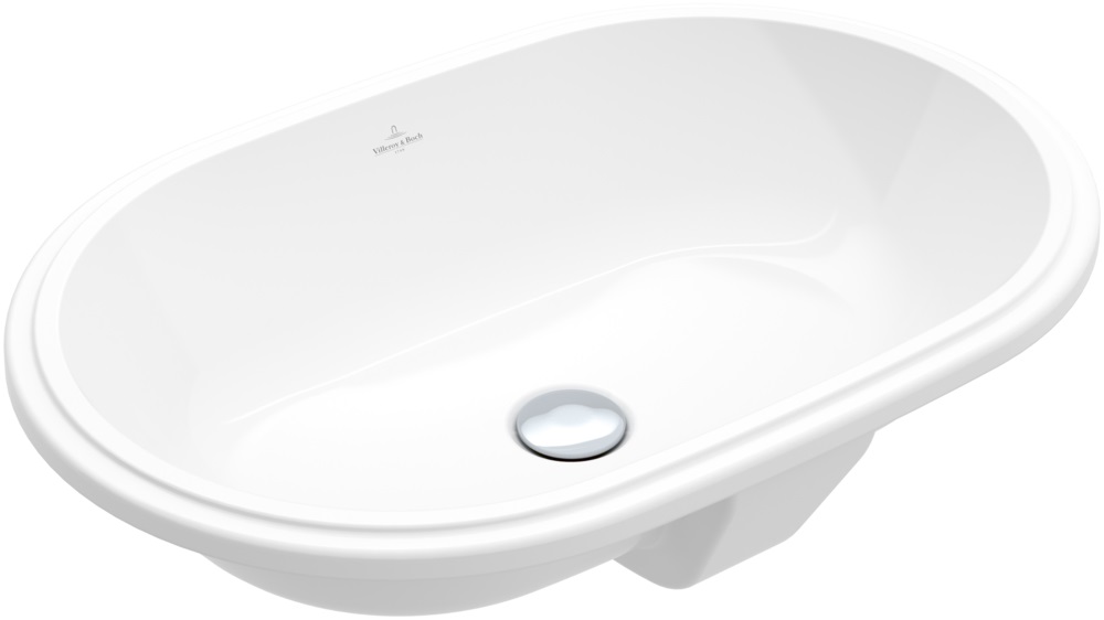 Villeroy & Boch Architectura mosdótál 57x37.5 cm ovális alulról beépíthető fehér 5A766101