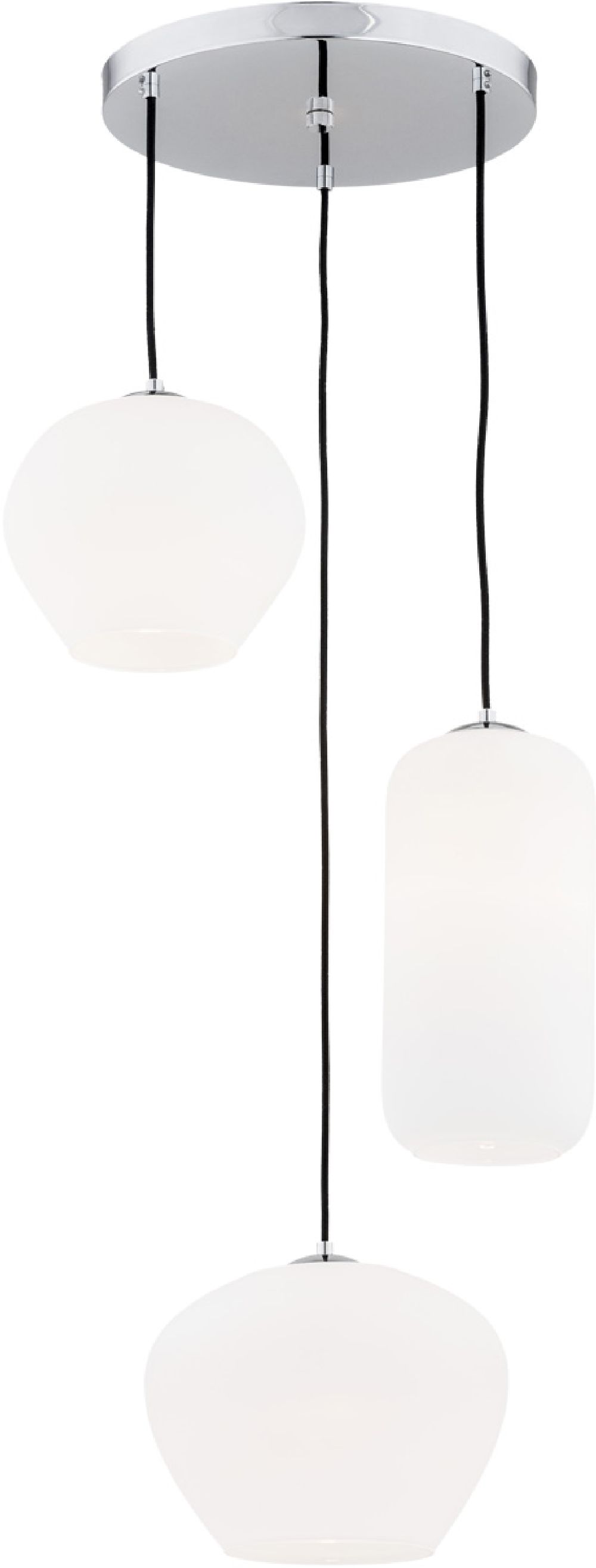 Argon Kalimera függőlámpa 3x15 W króm-opál 1430