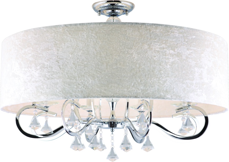 MaxLight Amsterdam mennyezeti lámpa x40 W króm-krém C0059