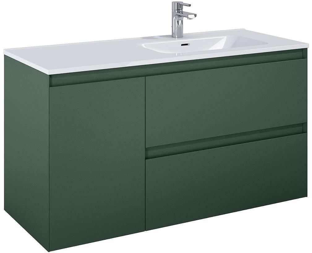 Elita Split szekrény 120x45.8x63.5 cm mosdókagyló alá akasztható zöld RE011205257010