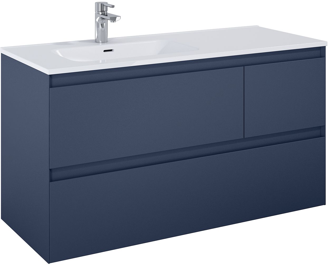 Elita Split szekrény 120x45.8x63.5 cm mosdókagyló alá akasztható kék RE012006157030