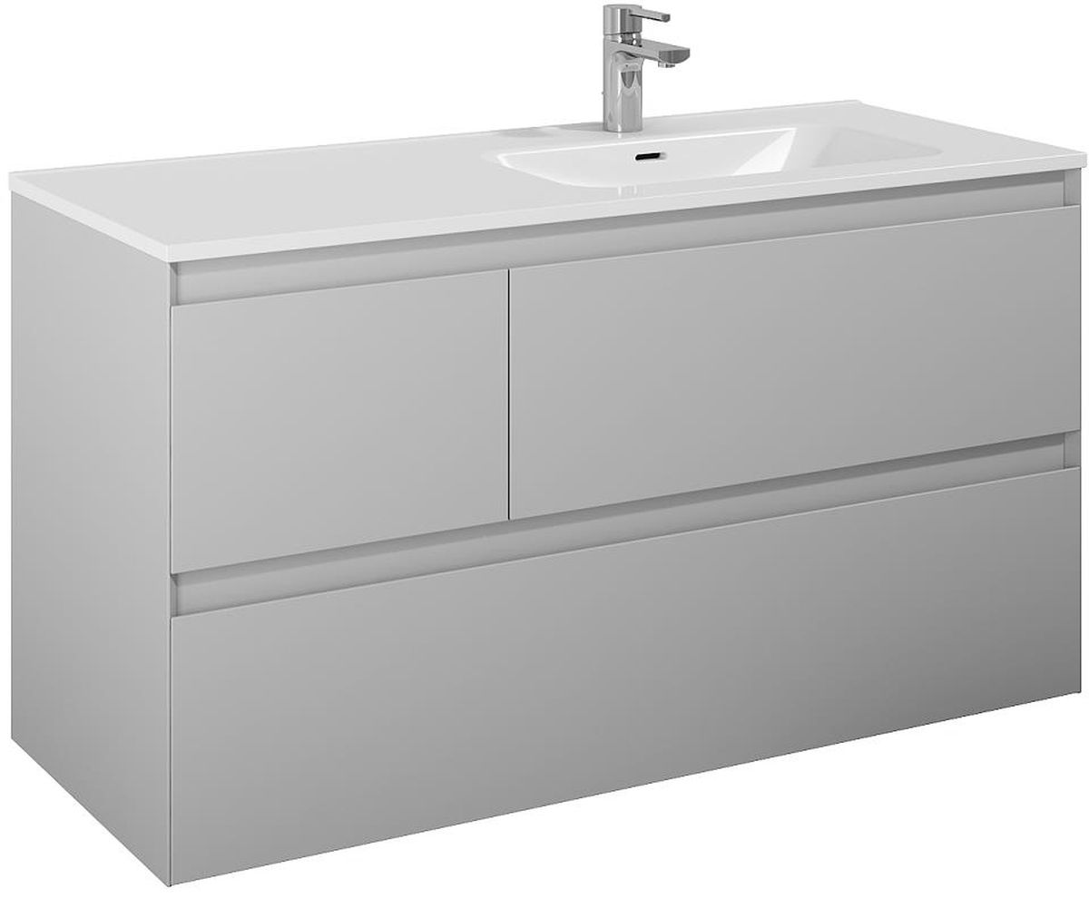 Elita Split szekrény 120x45.8x63.5 cm mosdókagyló alá akasztható bézs RE012005157020