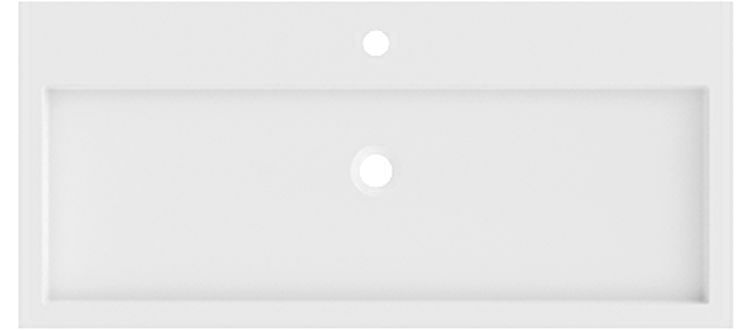 Riho Spring Vow mosdótál 100.3x46.2 cm négyszögletes klasszikus-beépíthető fehér W004003105