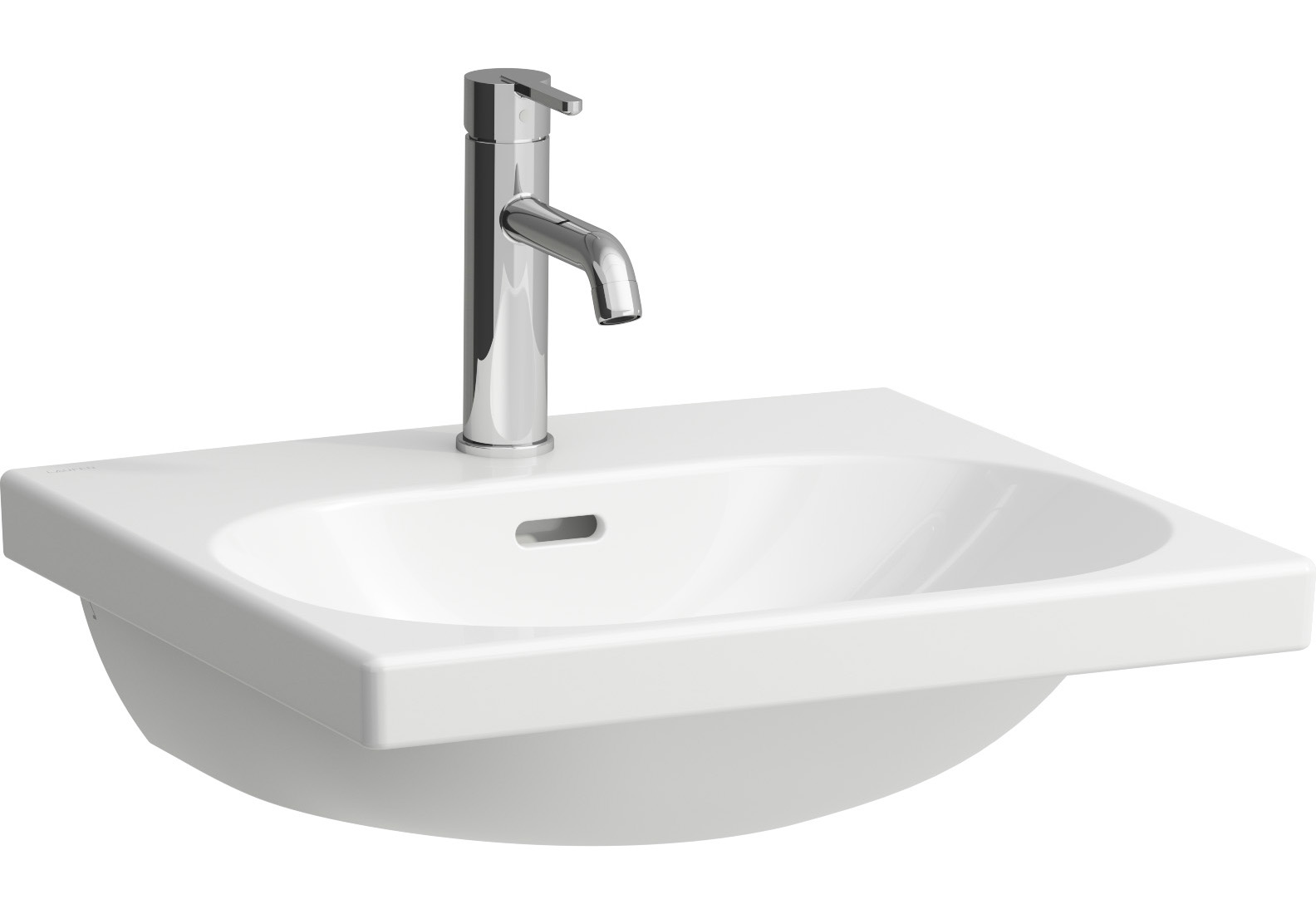 Laufen Lua mosdótál 50x46 cm négyszögletes beépíthető fehér H8100810001041
