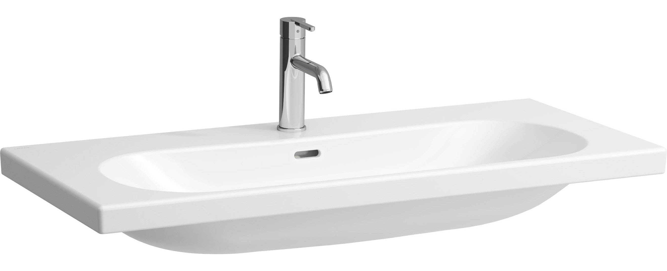 Laufen Lua mosdótál 100x46 cm négyszögletes beépíthető fehér H8100890001041