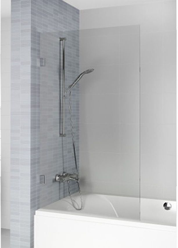 Riho Scandic zuhanyparaván 70 cm egyrészes fekete matt/átlátszó üveg G001160121
