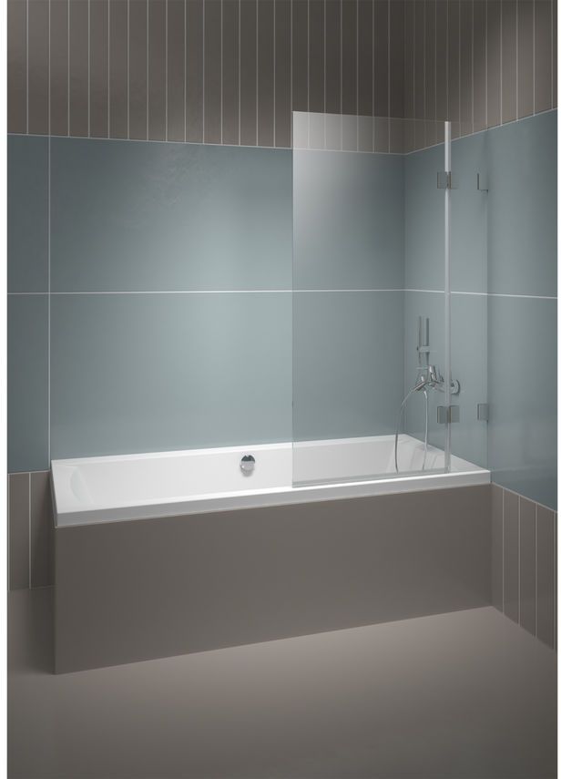 Riho Scandic zuhanyparaván 90 cm kétrészes króm fényes/átlátszó üveg G001146120