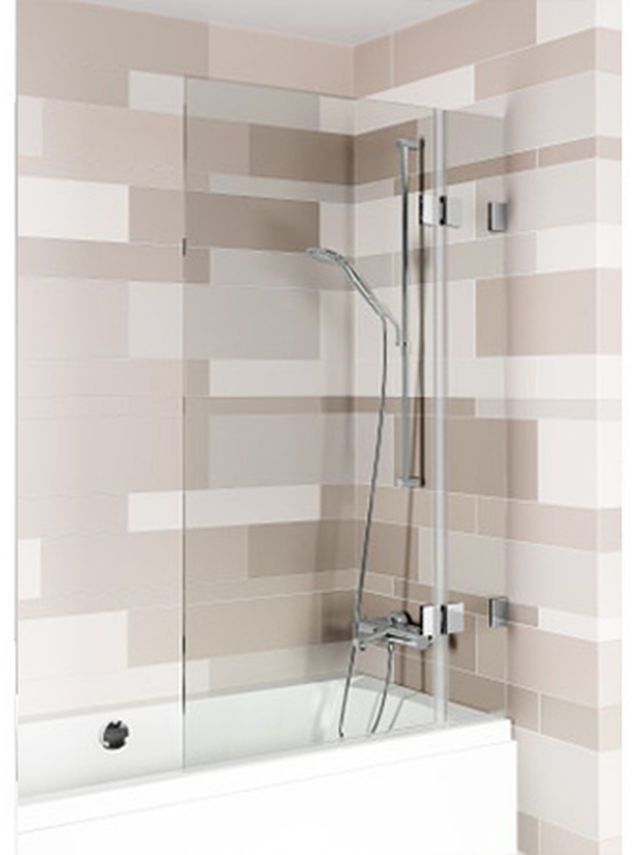 Riho Scandic zuhanyparaván 90 cm kétrészes króm fényes/átlátszó üveg G001154120
