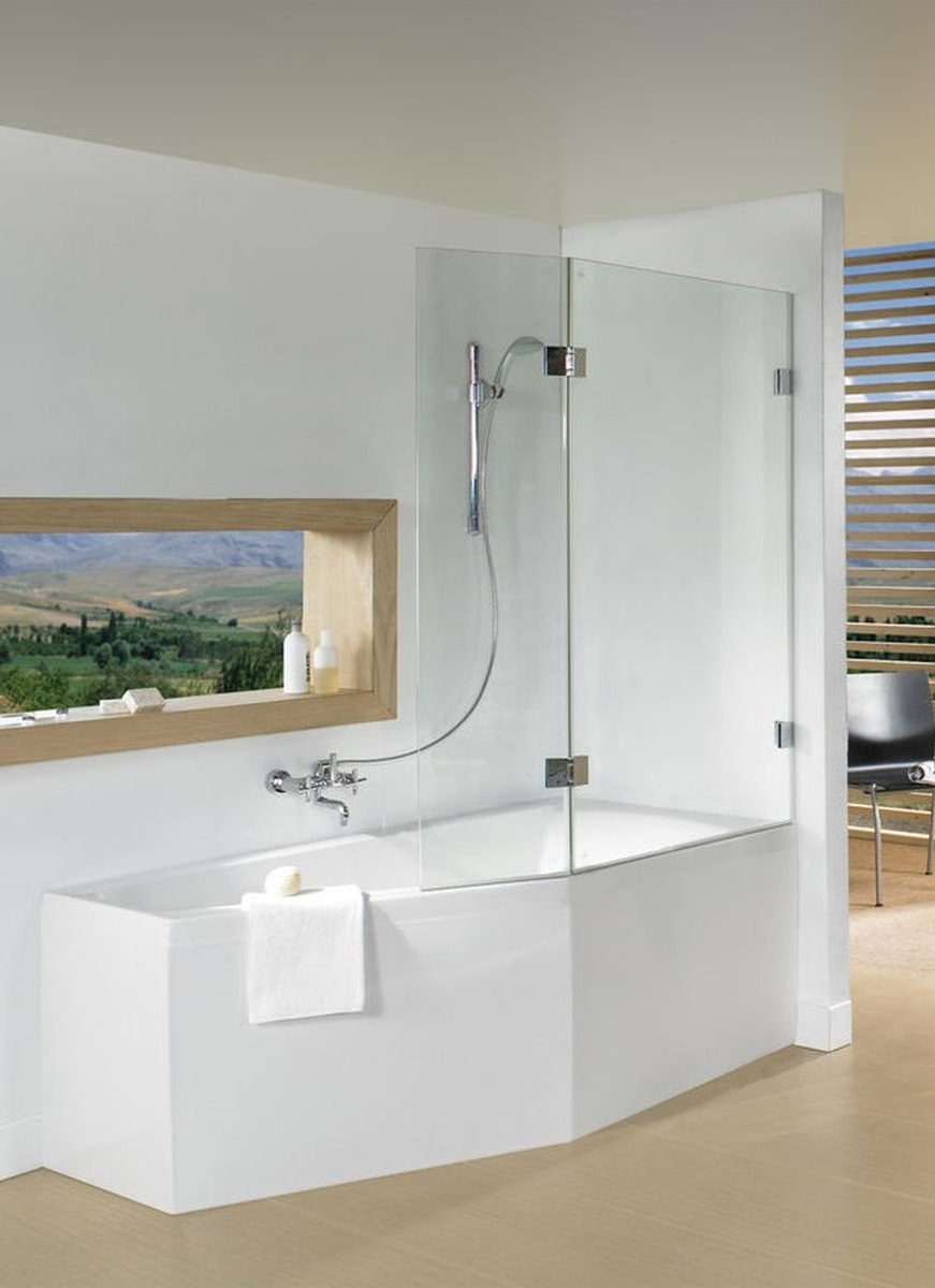 Riho Scandic zuhanyparaván 81.5 cm kétrészes króm fényes/átlátszó üveg G001170120