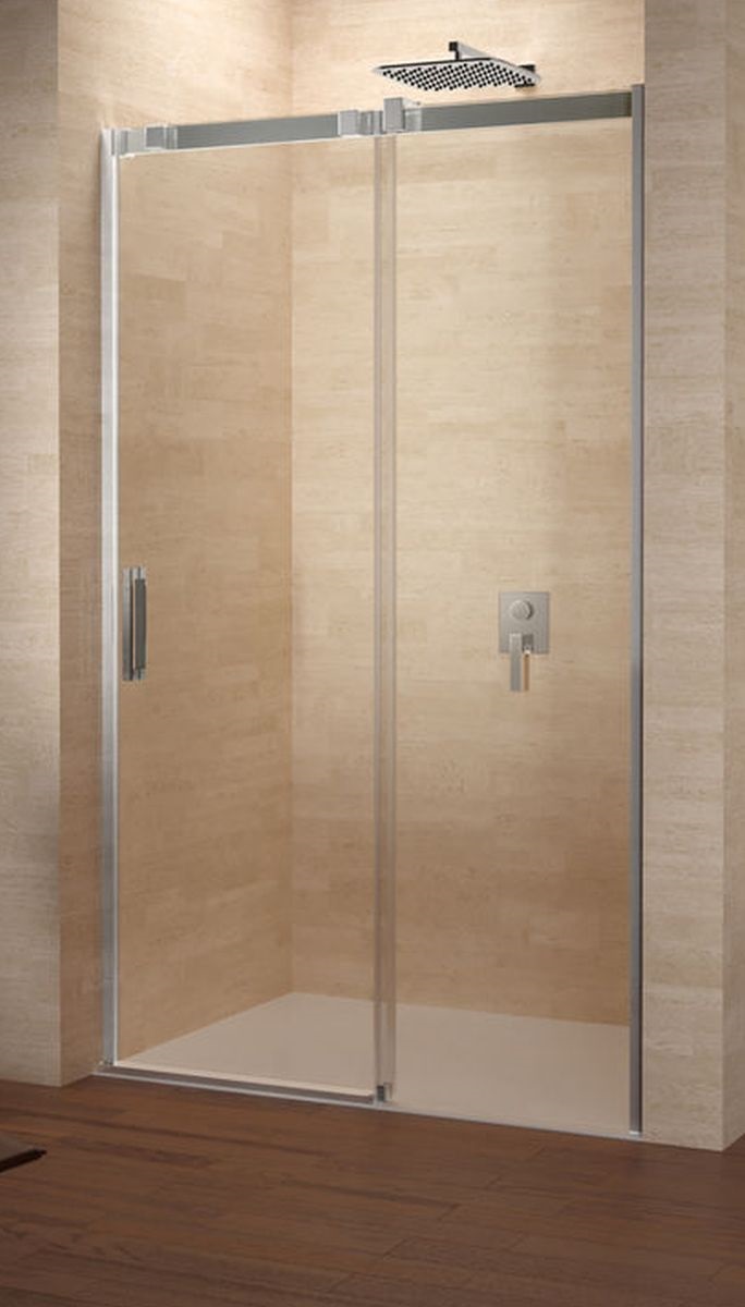 Riho Ocean zuhanyajtók 140 cm tolható króm fényes/átlátszó üveg G006003120