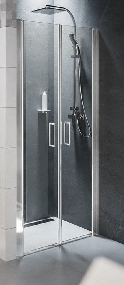 Riho Novik zuhanyajtók 90 cm dönthető króm fényes/átlátszó üveg G003004120