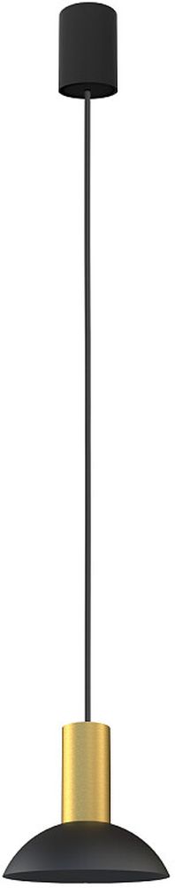 Nowodvorski Lighting Hermanos függőlámpa 1x10 W fekete-sárgaréz 8194