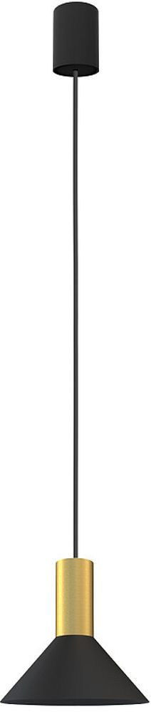 Nowodvorski Lighting Hermanos függőlámpa 1x10 W fekete-sárgaréz 8103