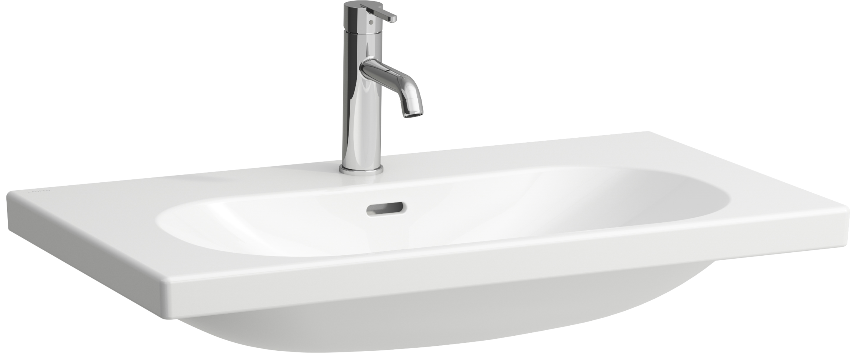 Laufen Lua mosdótál 80x46 cm négyszögletes beépíthető fehér H8100870001041
