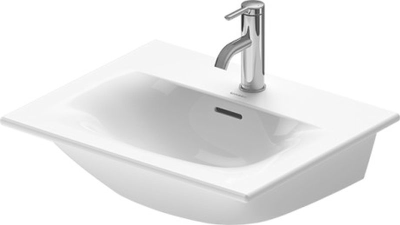 Duravit Viu mosdótál 53x43 cm négyszögletes beépíthető fehér 23445300001