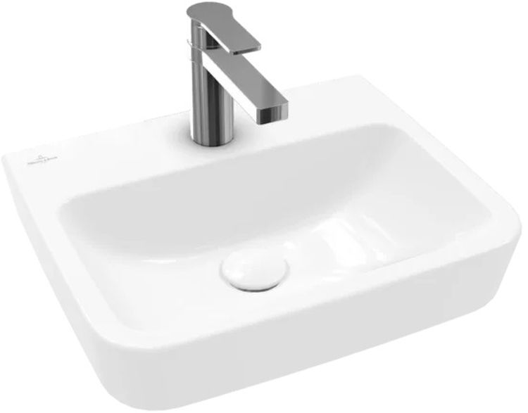 Villeroy & Boch O.Novo mosdótál 45x37 cm négyszögletes klasszikus fehér 43444601