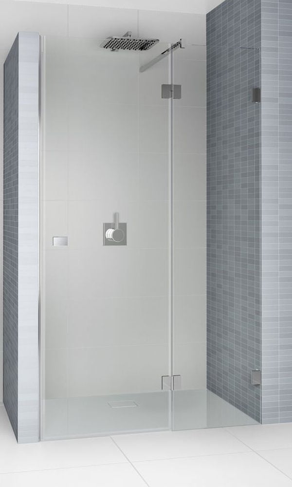 Riho Scandic zuhanyajtók 100 cm dönthető fekete matt/átlátszó üveg G001024121