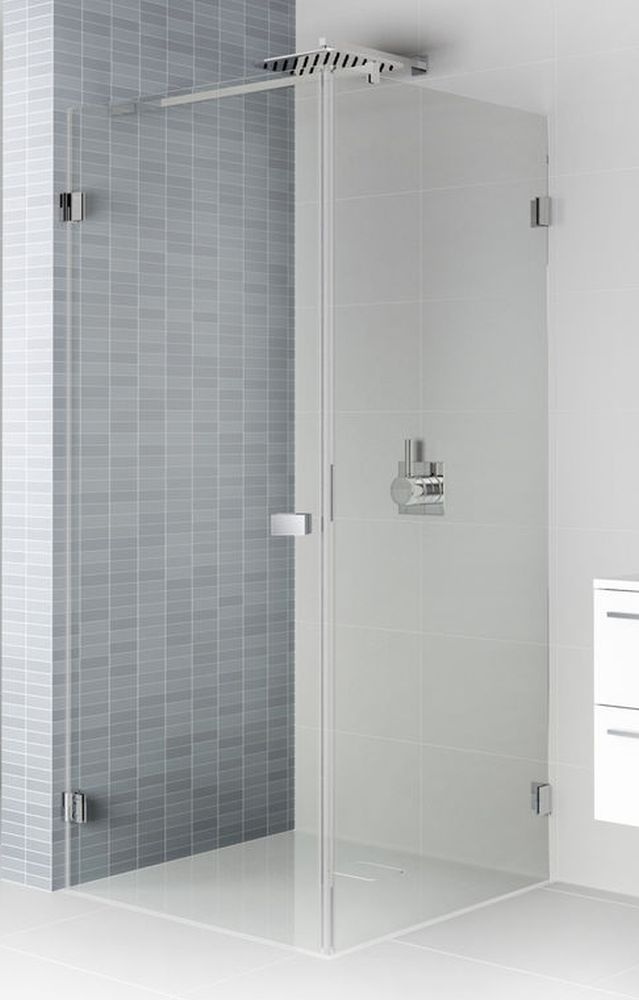 Riho Scandic zuhanykabin 90x80 cm négyszögletes fekete matt/átlátszó üveg G001037121