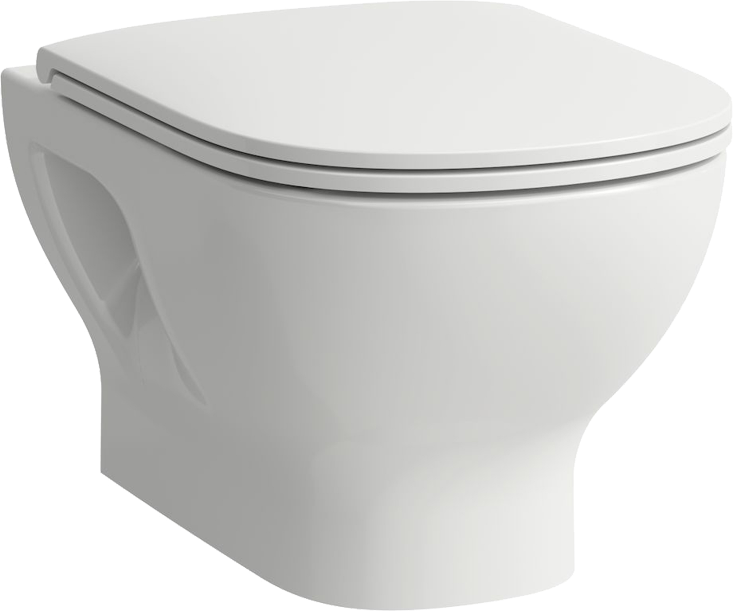 Laufen Lua wc csésze lassú záródású ülőkével függesztett igen fehér fényes H8660810000001