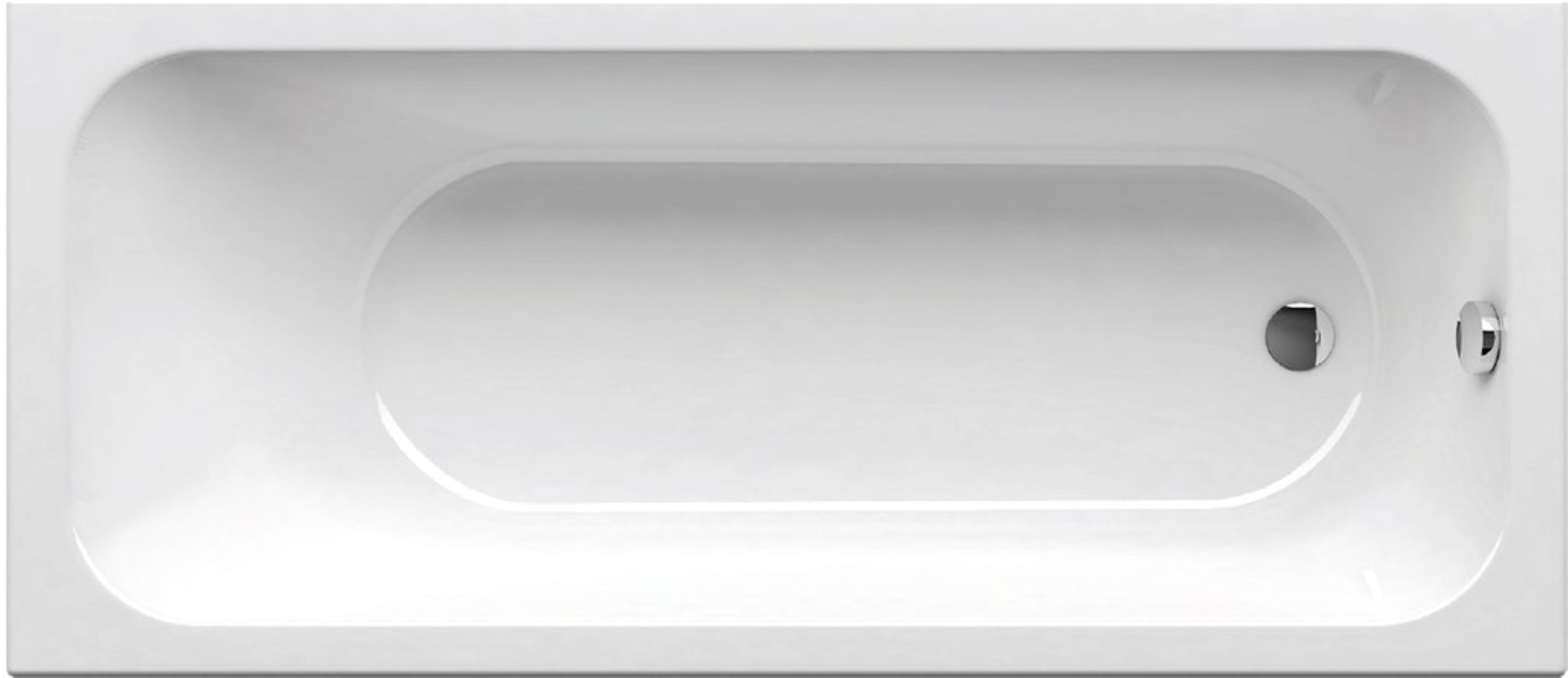 Ravak Chrome Slim slip téglalap alakú fürdőkád 160x70 cm fehér C731300000