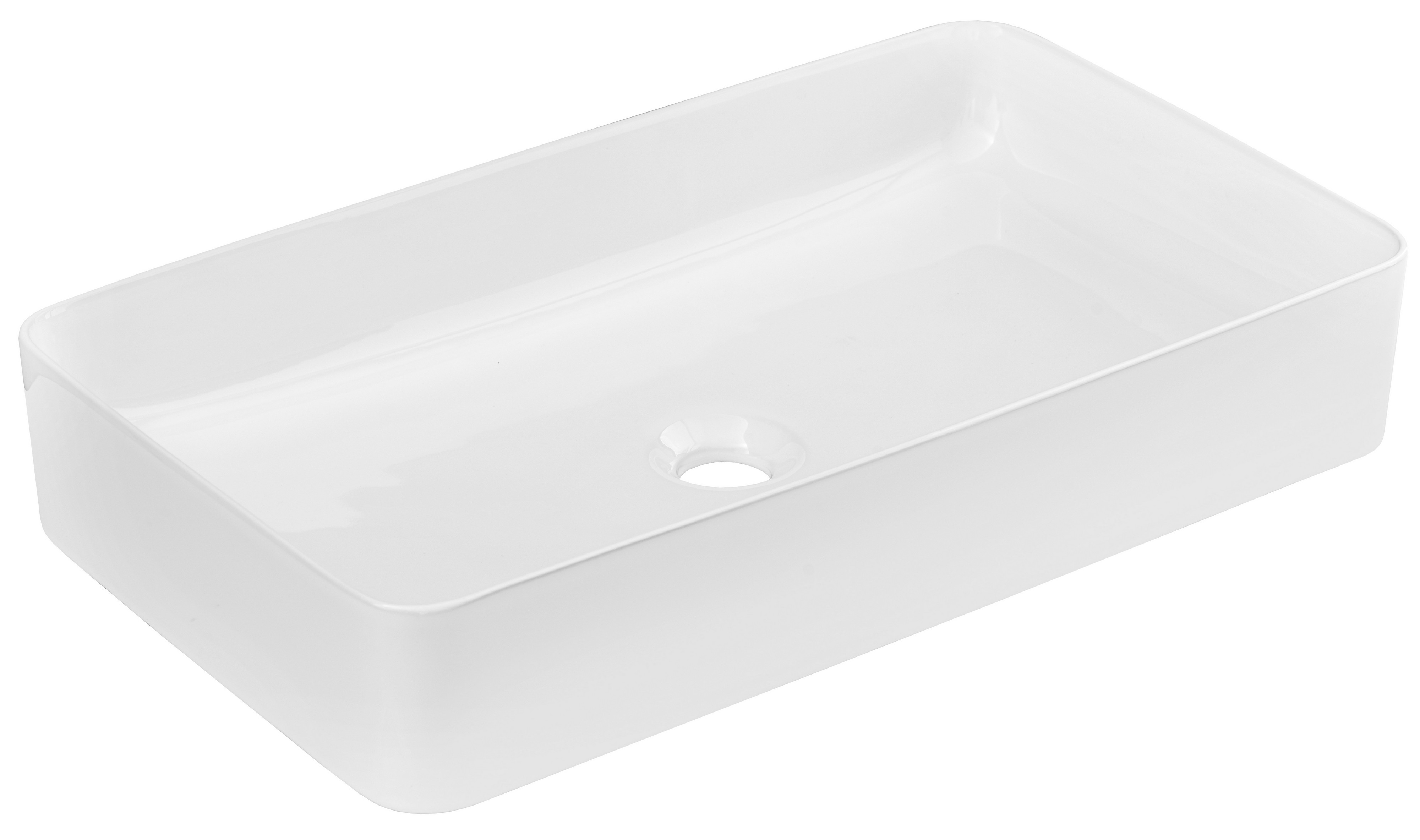 Comad Slim 2 mosdótál 61x34 cm négyszögletes mosdótálak fehér UM-6275SLIM60WHITEDP