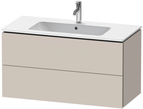 Duravit L-Cube szekrény 102x48.1x55 cm Függesztett, mosdó alatti szürke LC624209191