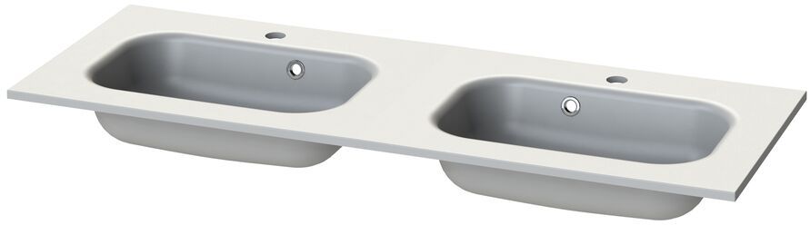 Tiger S-line Oval mosdótál 120x45 cm négyszögletes beépíthető-dupla fehér 1633908841
