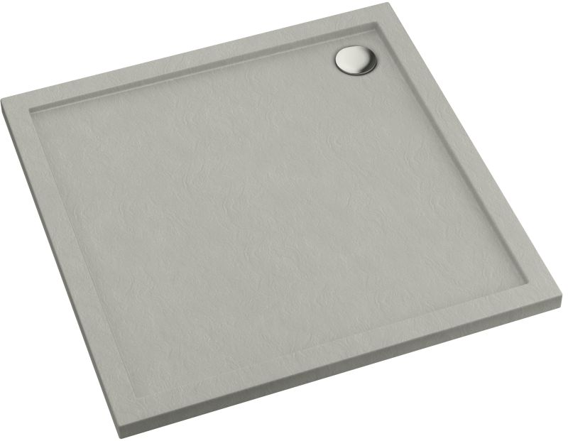 Schedpol Caspar New Cement Stone négyzet alakú zuhanytálca 90x90 cm cement 3.2331/CT/ST