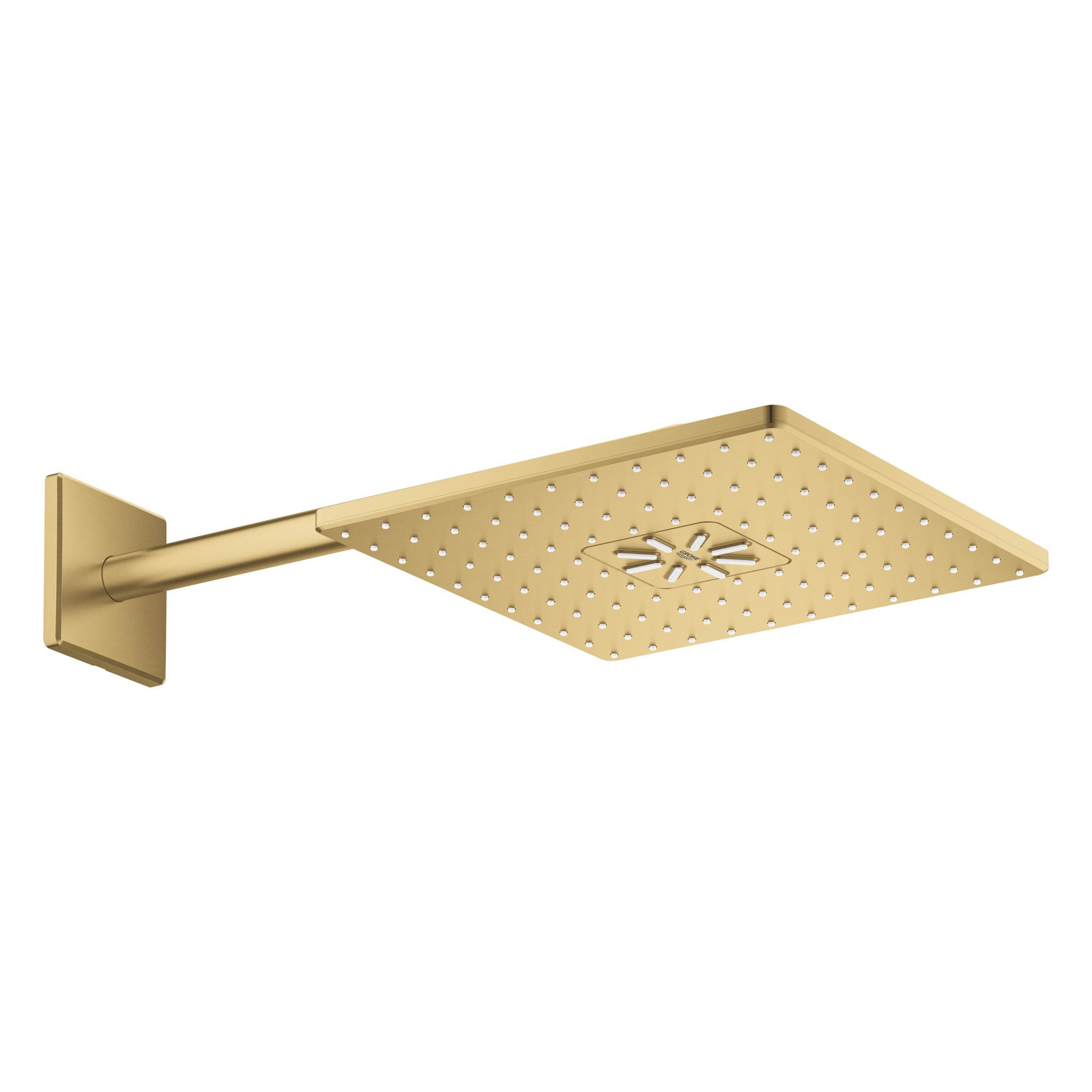 Grohe Rainshower fejzuhany karral 31x31 cm négyzet Brushed Cool Sunrise 26479GN0