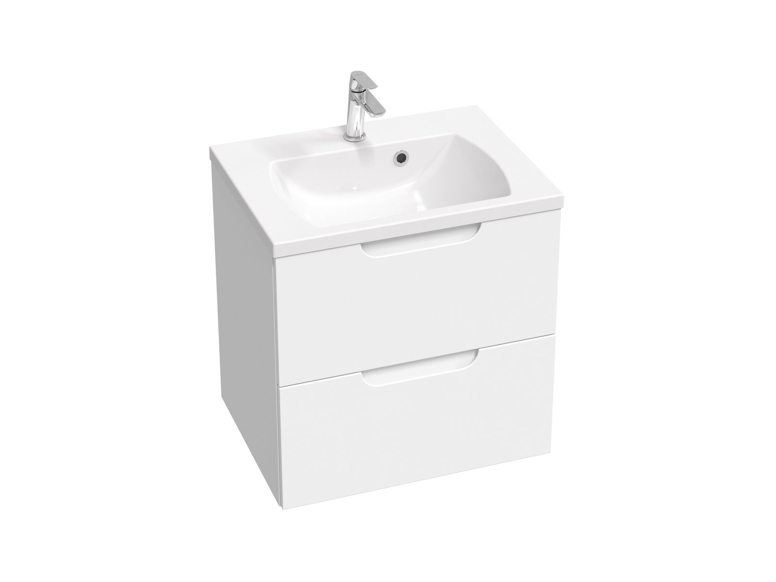 Ravak Classic II mosdótál 60x45 cm négyszögletes beépíthető fehér XJX01160003
