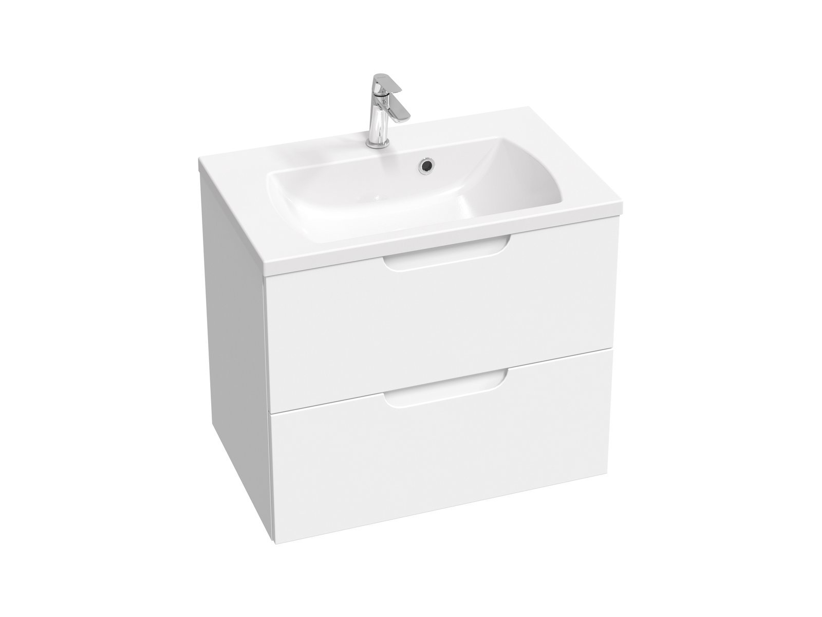 Ravak Classic II mosdótál 70x45 cm négyszögletes beépíthető fehér XJX01170000